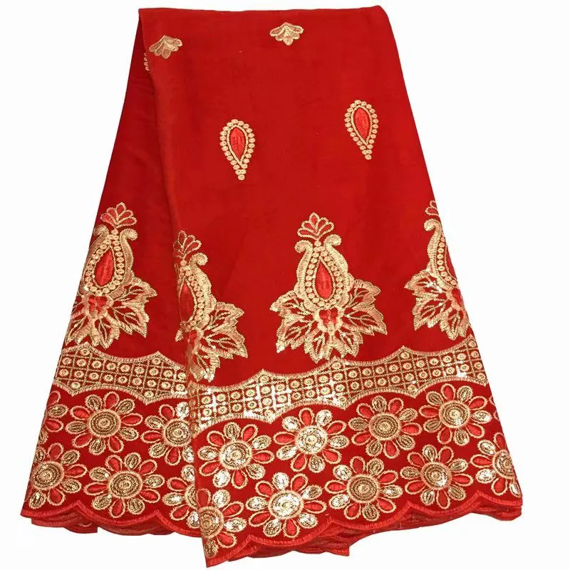 African Lace Fabric 2019 High Quality French Velvet With Stones For Wedding Party | Дом и сад