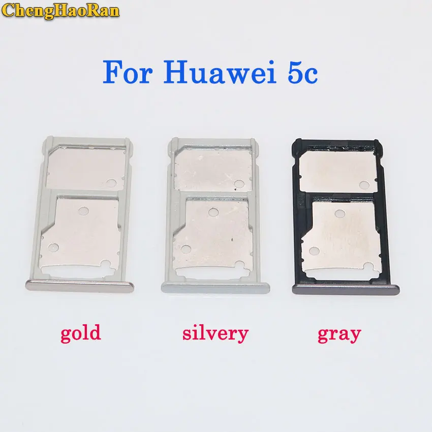 ChengHaoRan для Huawei Honor 5C 5X 6X лоток sim карт + Nano SIM & Micro S D Держатель запасные