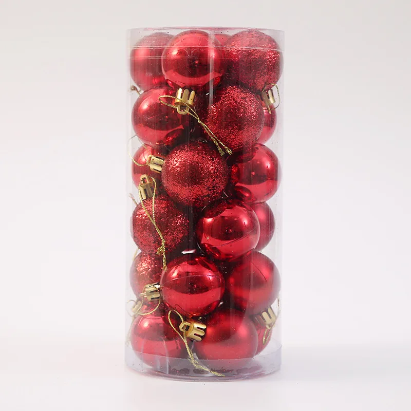 24 шт./упак. Рождественская елка украшения диаметр 3 см или 4 рождественские шары