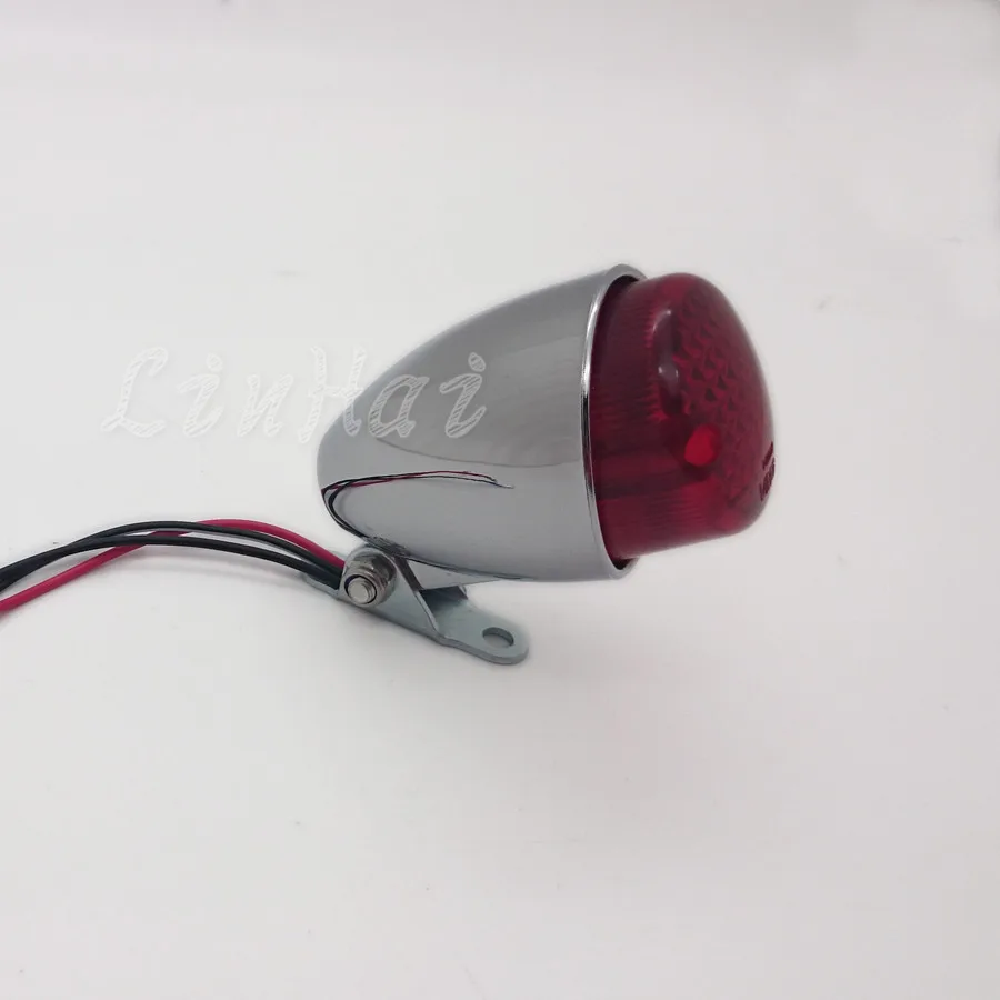 Мотоциклетный хромированный Мини светодиодный задний стоп тормозной светильник