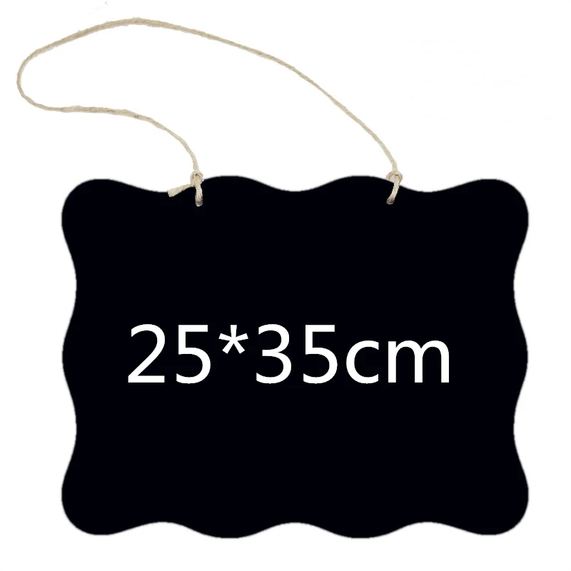 

Деревянный 35*25 см Двухсторонняя доска с веревкой деревянный вечерние Декор металлического олова бирка знак для дома вечерние аксессуары