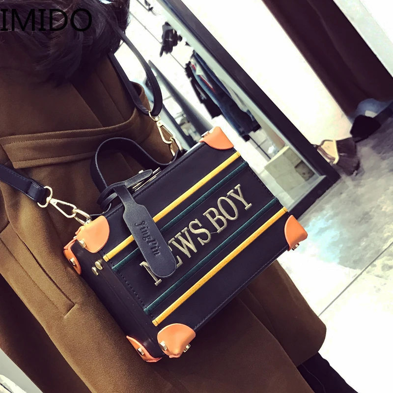 IMIDO винтажная квадратная сумка 2019 новая брендовая дизайнерская популярная