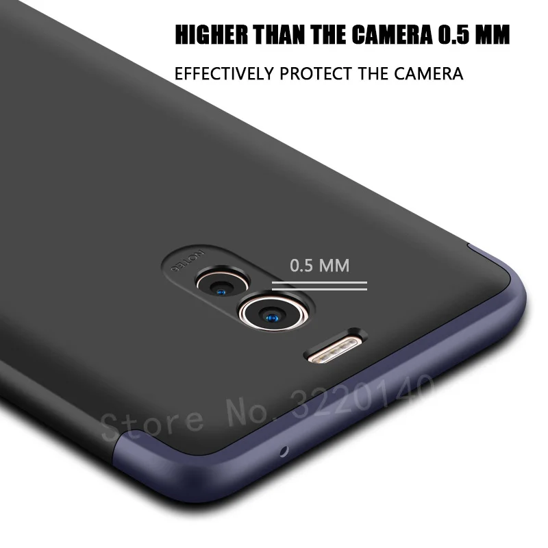 Luxury Hard Matte PC Protection Phone Cases For Meizu M5 Note Case M6 M3 360 Full Body Plastic Back Cover Shell |