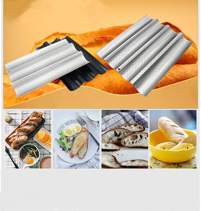 1 шт. антипригарная форма для хлеба перфорированная французская сковорода багета