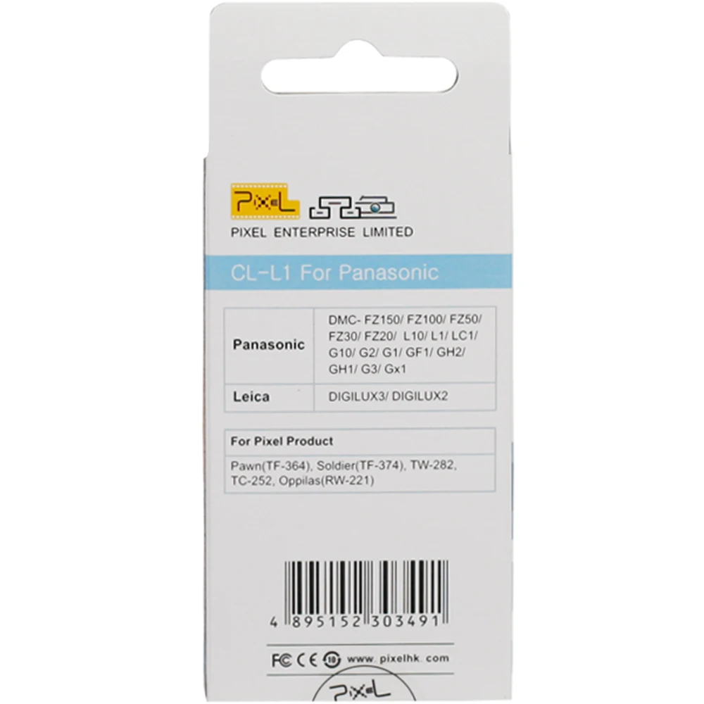 Беспроводной пульт дистанционного управления спуска затвора кабель PIXEL CL L1 для