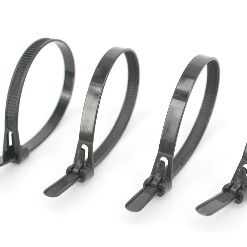Многоразовые пластиковые кабельные стяжки 20 шт./лот черный цвет 5*200/8*150/8*200/8*250/8*450