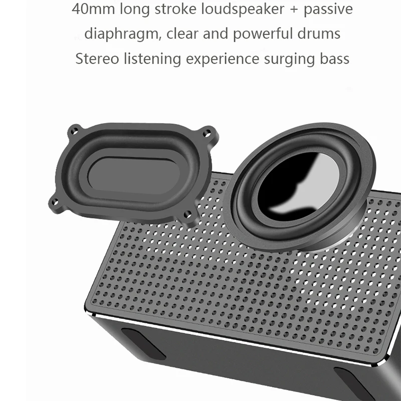 Умный Bluetooth зеркальный будильник динамик беспроводной мобильный компьютер мини