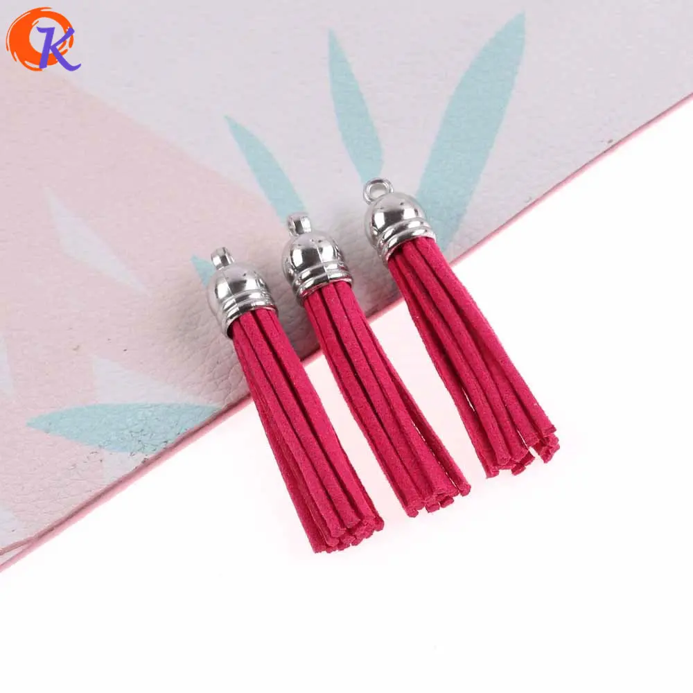 Сердечный дизайн 5,5 см 10 шт/DIY кисточки/кисточки для ювелирных изделий diy/кисточки ювелирные аксессуары/украшения/кисточки из искусственной замши - Цвет: YMK-5.5CM-0002
