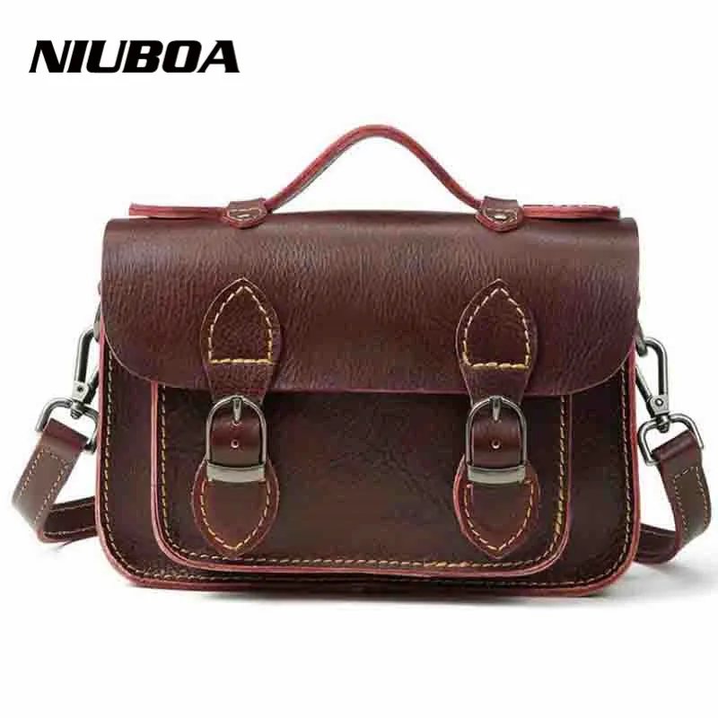 coffee NIUBOA,, женская сумка на плечо, женская сумка из натуральной кожи, сумка-мессенджер через плечо, летняя сумка из воловьей кожи, маленькие сумки на плечо - Цвет: coffee