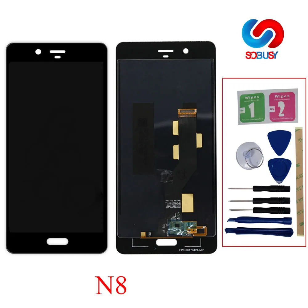 Качество AAA для Nokia 8 N8 ЖК-дисплей ЖК-экран с кодирующий преобразователь