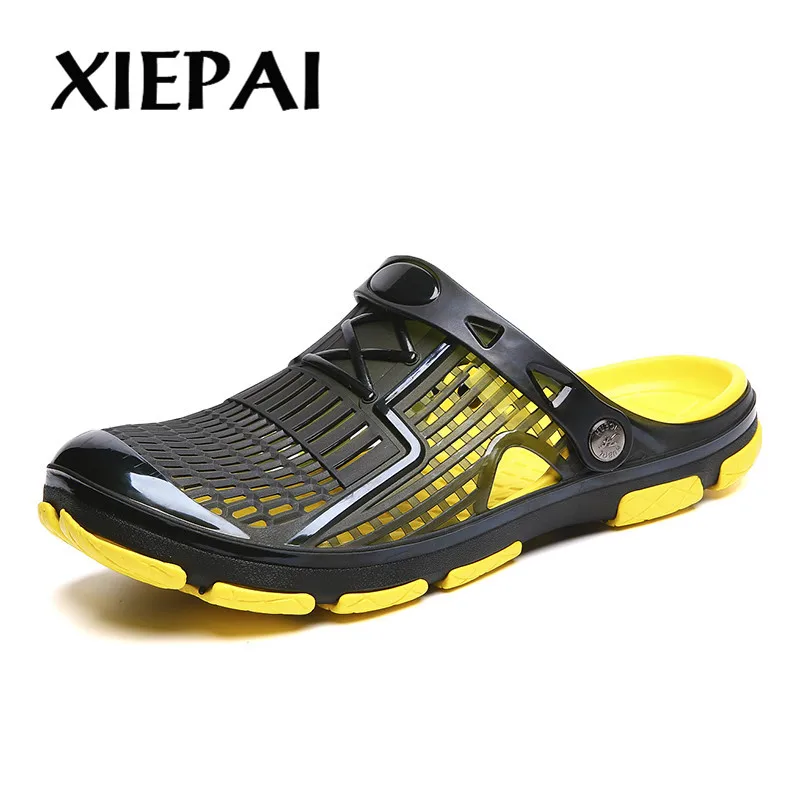 Мужские шлепанцы летние Пляжная повседневная обувь водонепроницаемая