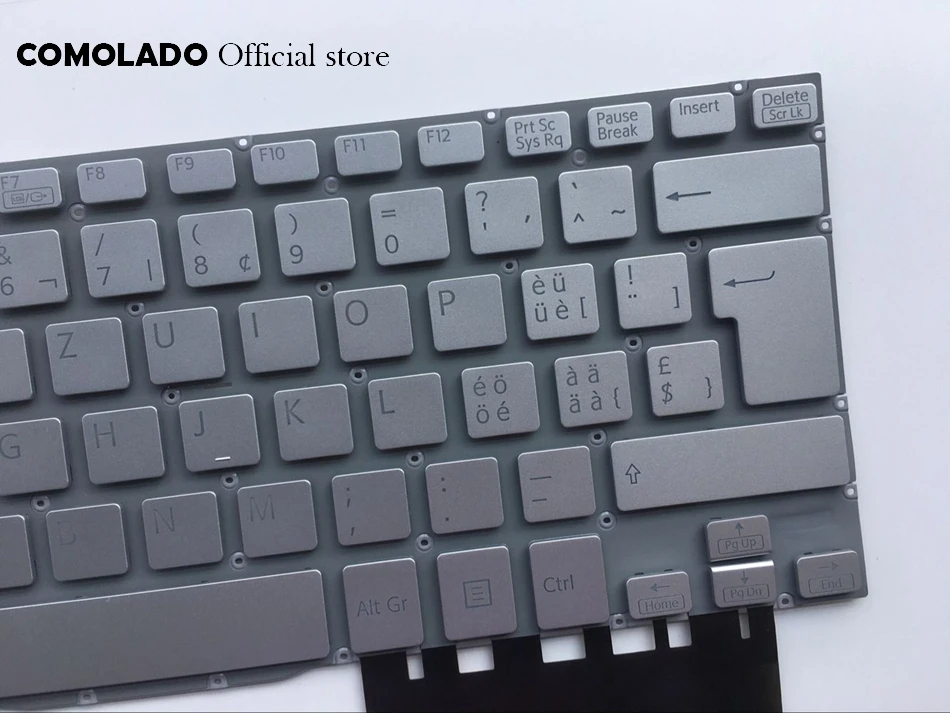 SW швейцарская клавиатура для Sony VAIO Fit 13 13A 13N SVF13 SVF13A SVF13N Серебряная Раскладка |