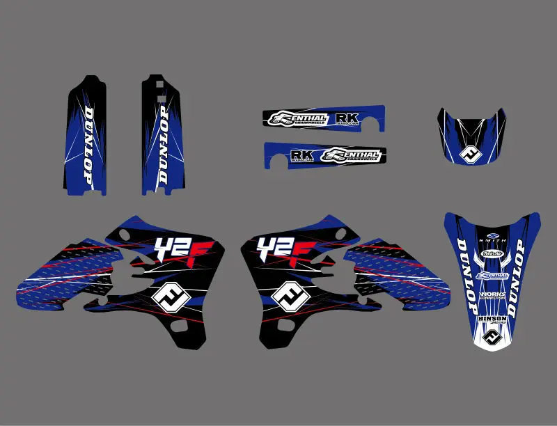 Графика фоны наклейки Наборы для Yamaha YZ250F YZ450F YZF250 YZF450 2003 2004 2005 YZ 250F 450F YZF 250 450
