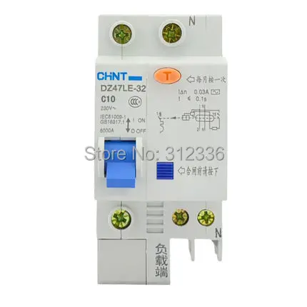 Бесплатная доставка два года гарантии NXBLE 32 DZ47LE C10 1 P + N 10A полюс ELCB RCD Прерыватель