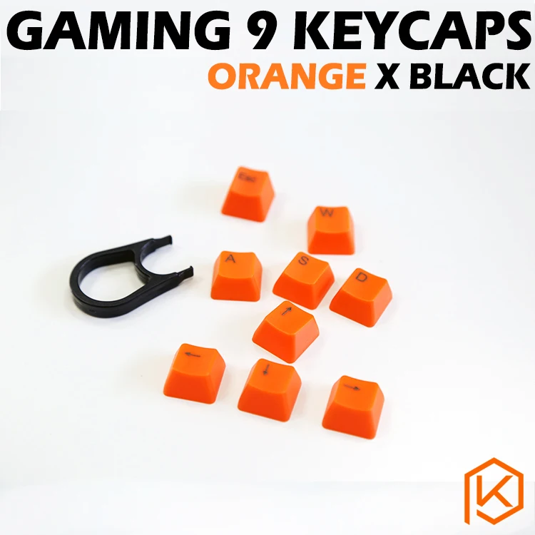 Механическая клавиатура keycaps лазерная оранжевая игровая 9 клавиши из abs esc wasd arrowkey