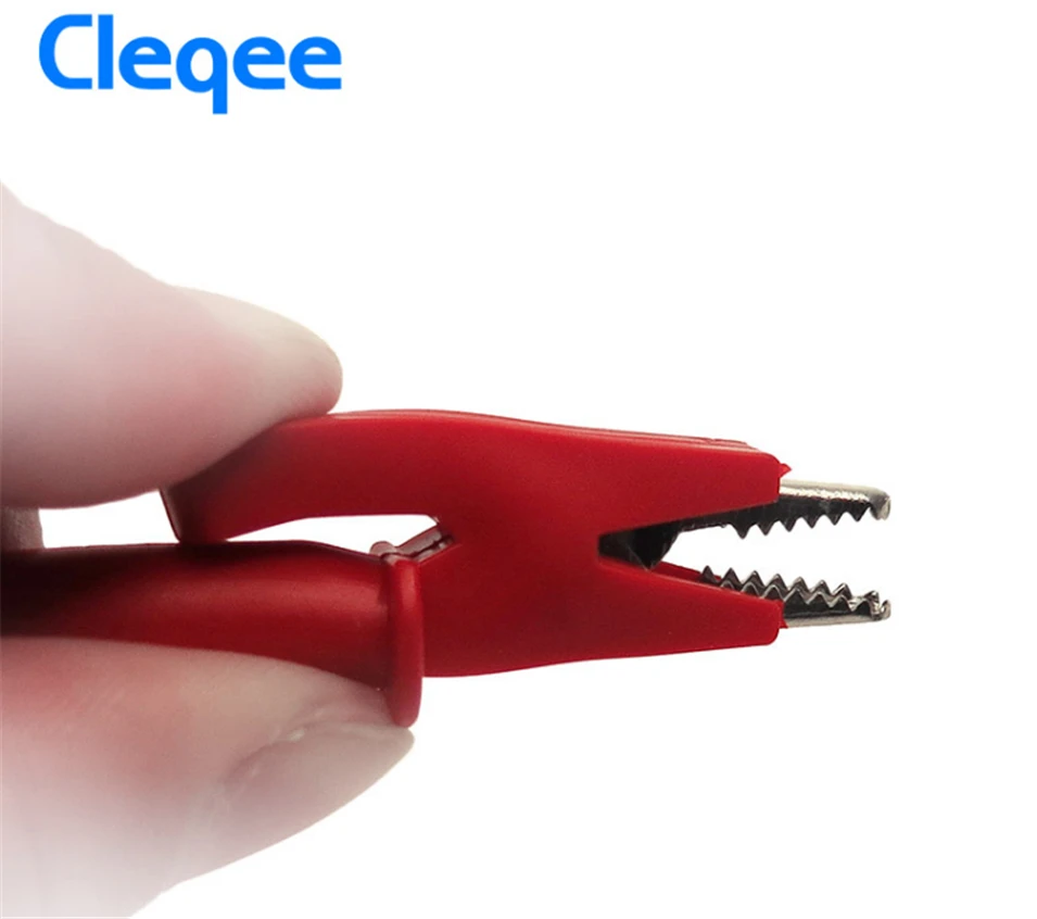 5 шт. Cleqee P1024 двухсторонние зажимы кабель Аллигатор испытательный зонд свинцовый