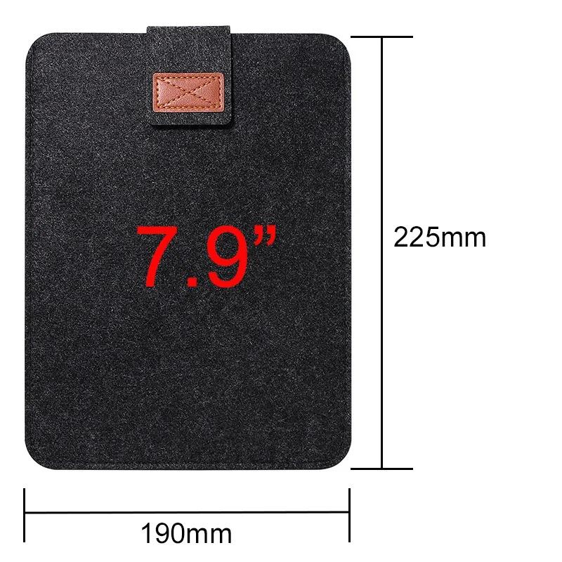 7.9inch 7,9-12," Универсальный чехол из войлочного волокна для iPad Air Mini Pro для huawei samsung Xiaomi Kindle чехол для планшета - Цвет: 7.9inch