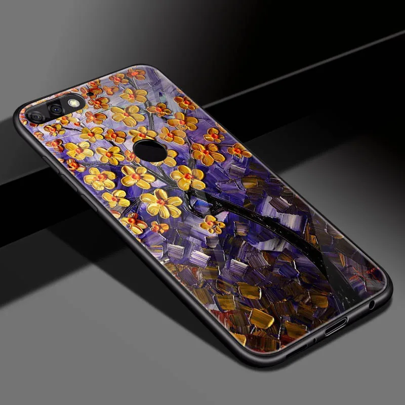 DIY фото настроить чехол для телефона Coque huawei Y9 закаленное стекло крышка для huawei y9 p20 pro honor 10 lite honor 8x max