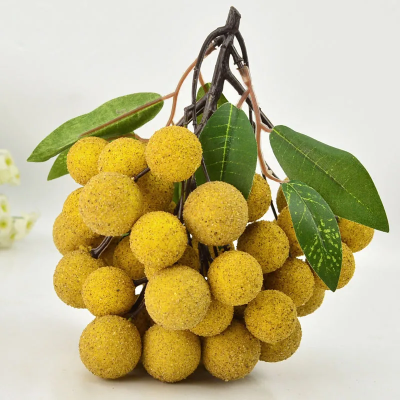 050 имитация фруктов строка модель шкафа аксессуары longan longan|Искусственные