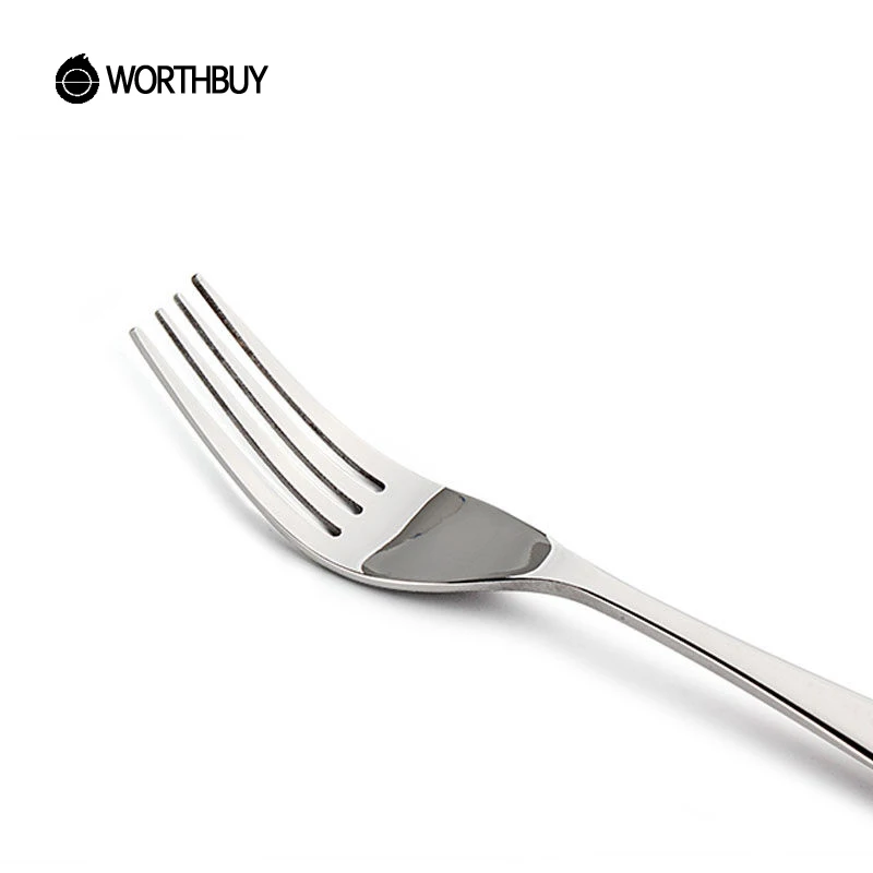 Worthbuy Западной Нержавеющая сталь Посуда набор утолщенной Щепка Столовая посуда