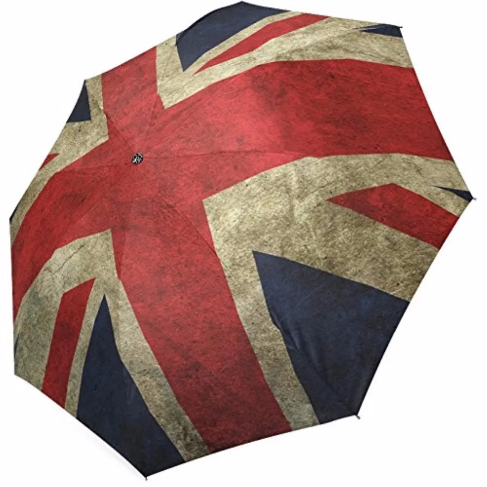 Складной дорожный Зонт Union Jack зонт от солнца и дождя складной из 100% ткани алюминия