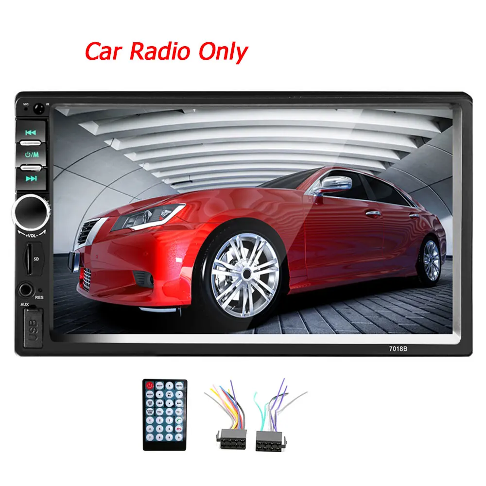 Car Radio Only Camecho 2Din Автомагнитола 2din мультимедийный плеер " HD Авторадио USB AUX Bluetooth FM авто стерео Поддержка Android Mirror Link аудио - Цвет: Car Radio Only