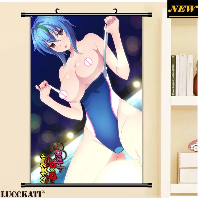40X60 см старшеклассница DxD соски сексуальные лоли каплей мультфильм аниме Настенная картина Фреска прокрутка холст живопись плакат