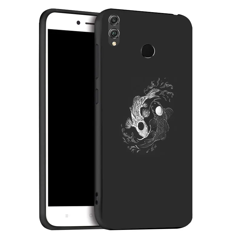 x090 Чехол с 3D рисунком "сделай сам" для huawei Honor 8X 8A 10 Lite, чехол s, черный мягкий чехол на заднюю панель телефона для huawei Honor 7C 7A Pro 9 Lite, бампер - Цвет: x090