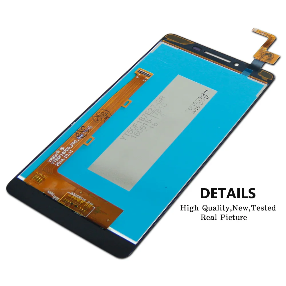 ЖК дисплей 5 0 дюйма для Lenovo A6010 с цифровым преобразователем и сенсорным экраном в