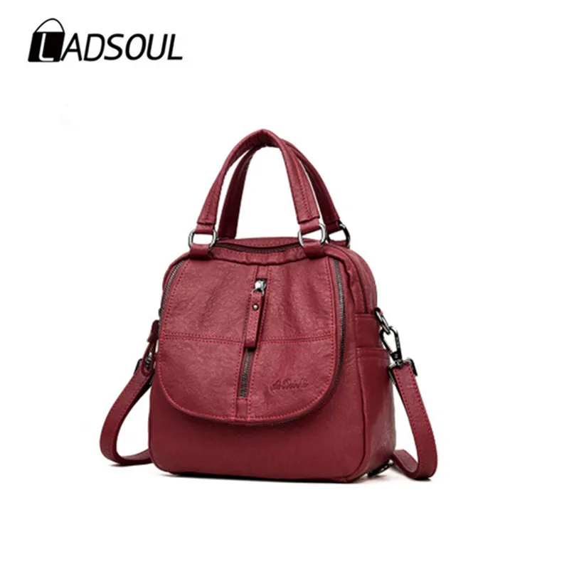 Женский Классический рюкзак LADSOUL винтажный повседневный из искусственной кожи