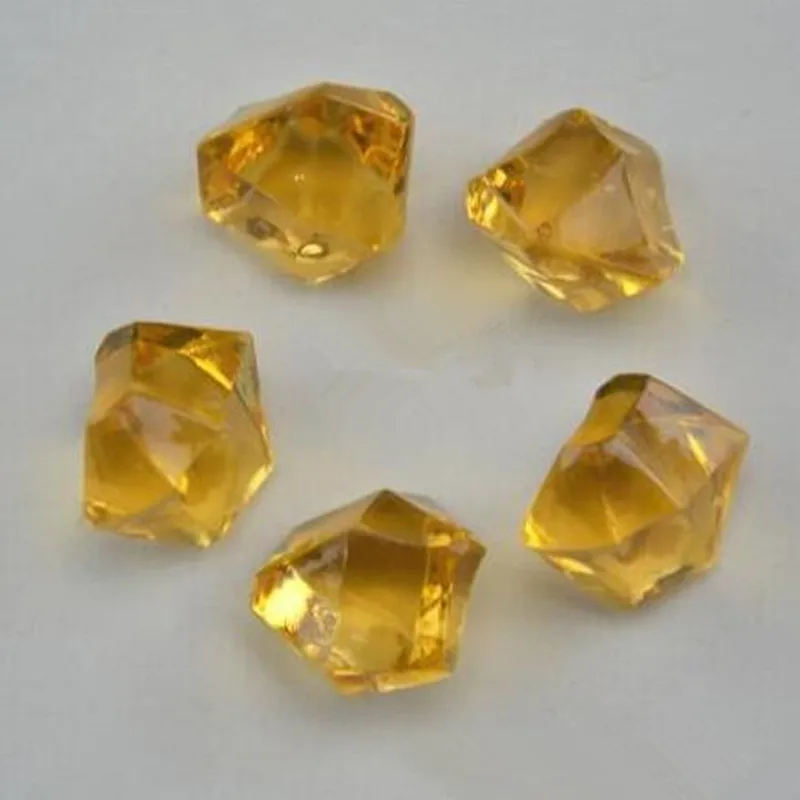 Light yellow Пиратские Драгоценности сокровище акриловые хрустальные драгоценные камни Ваза Наполнитель конфетти пиратский реквизит День рождения Сувениры детский душ свадебные подарки - Цвет: Light yellow