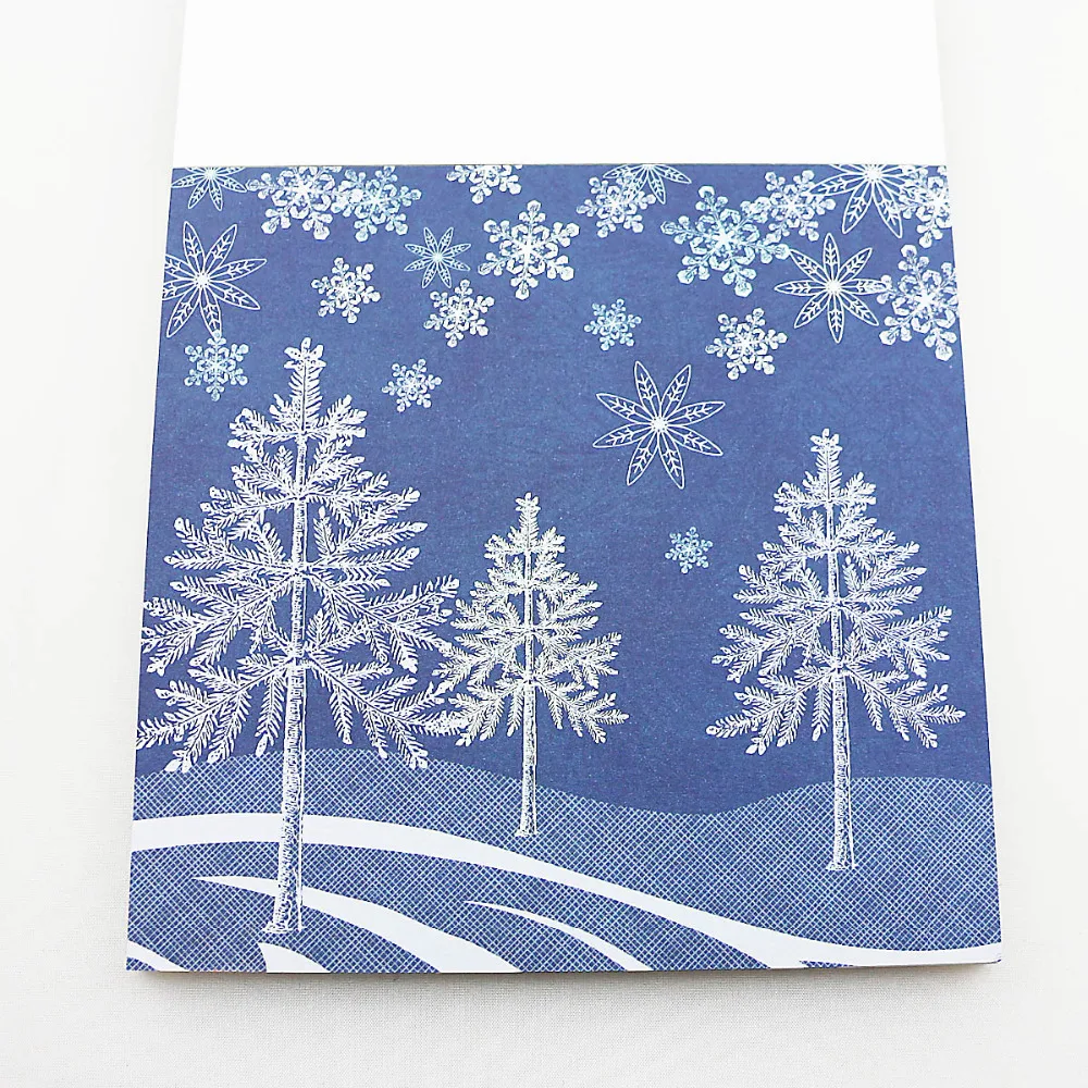 6 &quotкрасочные рождественские снег/полоса набор бумаги для скрапбукинга Сделай