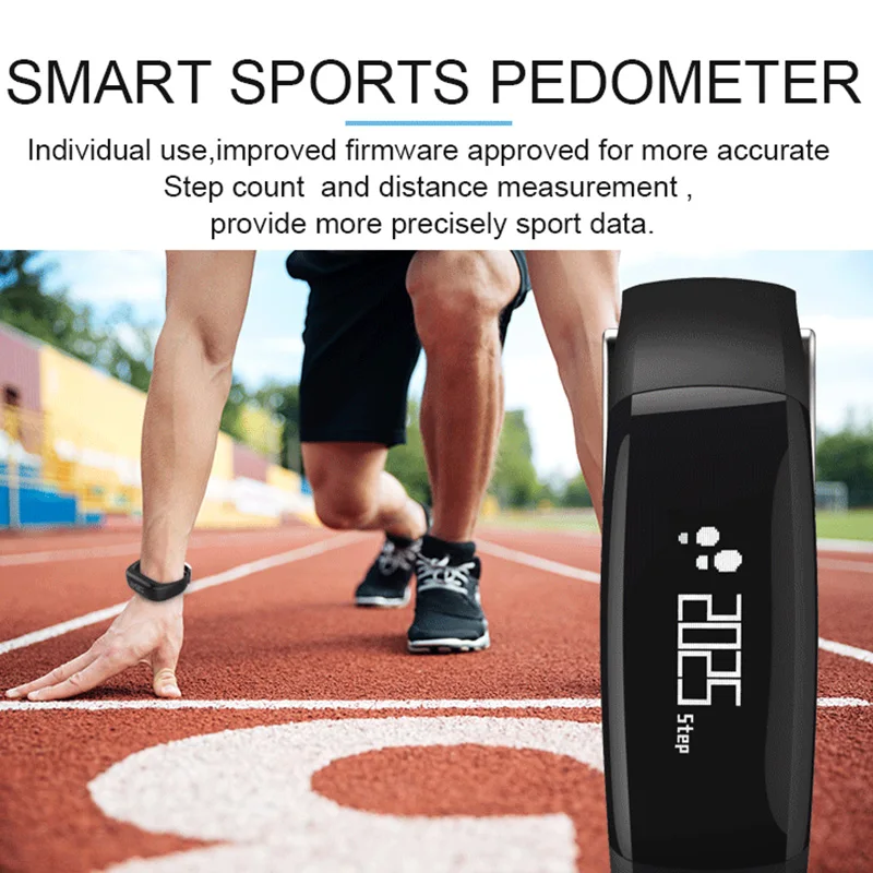 Смарт-часы браслет с сенсорной OLED-кнопкой монитор сна шагомер SMS напоминание