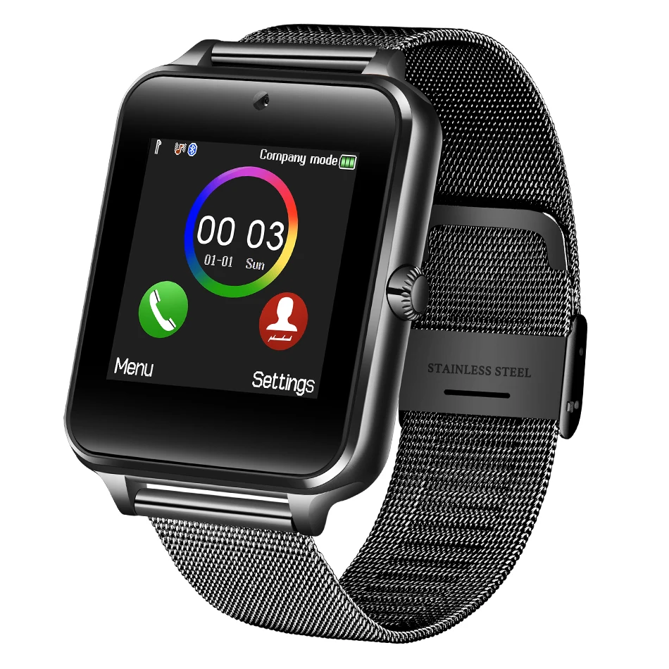 2019LIGE новые роскошные модные часы Smart Watch Для мужчин информация напоминание светодиодный большой дисплей экран SIM карта TF спортивные Для мужчин Смарт-часы
