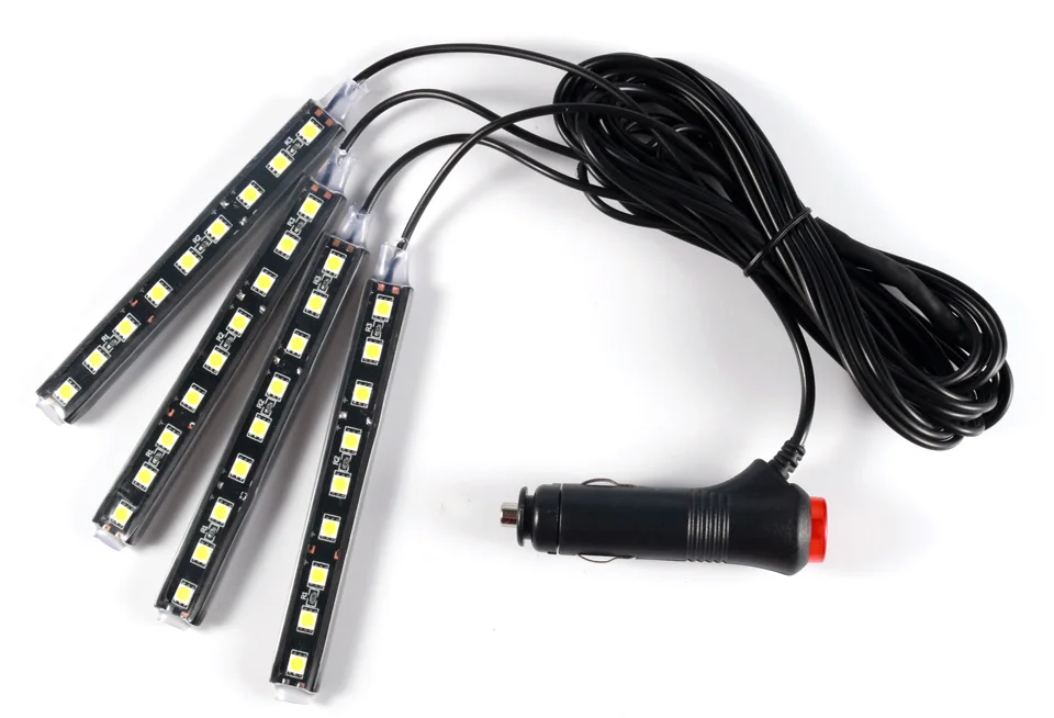 Gzkafolee 4 шт./2 шт. автоматический свет RDL 5050SMD декоративные лампы автомобиль свет Подсветка салона Тюнинг автомобилей 12 В