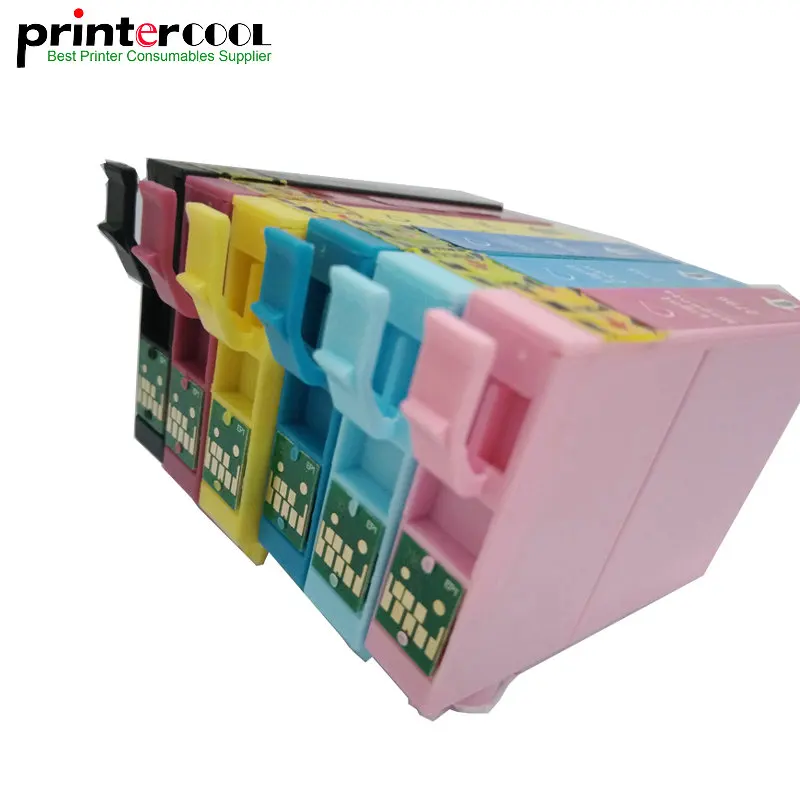 

einkshop T0791 - T0796 Ink Cartridge T0791 For Epson Stylus Photo PX660 P50 PX650 PX700W PX710W PX720WD PX730WD 1500 Printer