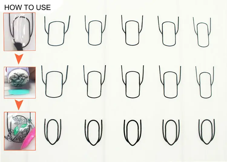 1 шт. силиконовый коврик для дизайна ногтей штамповки обратный штамп передача