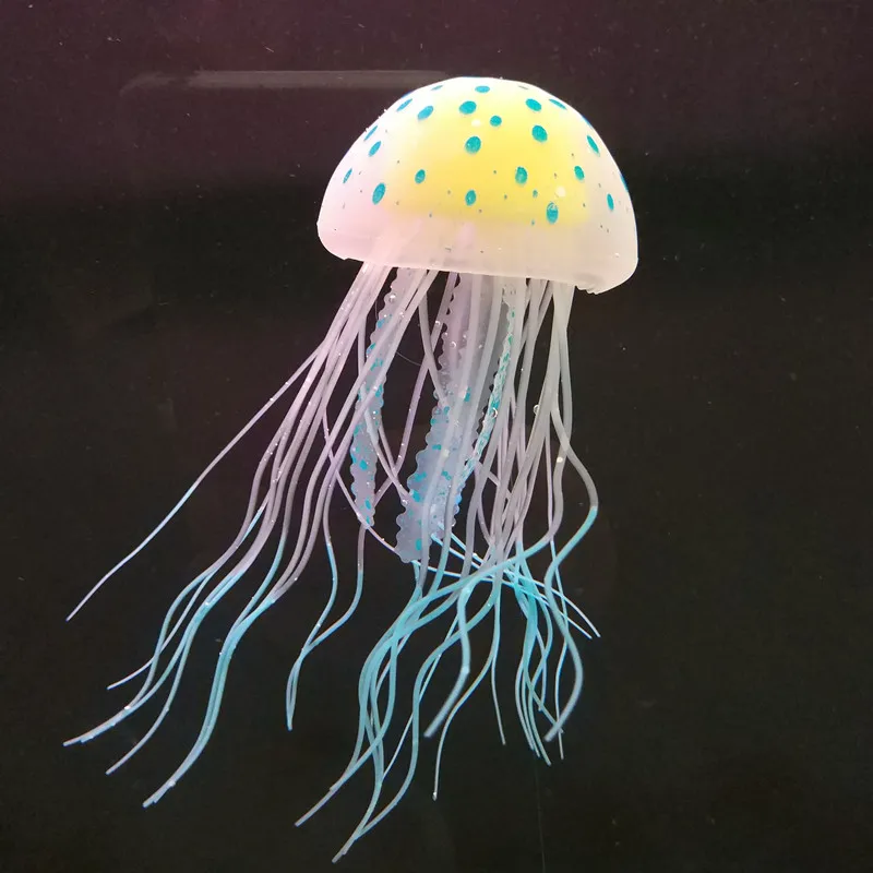 Люминесцентные Медузы Fish Tank украшения моделирование Декор для аквариума Поддельные Рыба украшения аквариум Медузы силиконовые