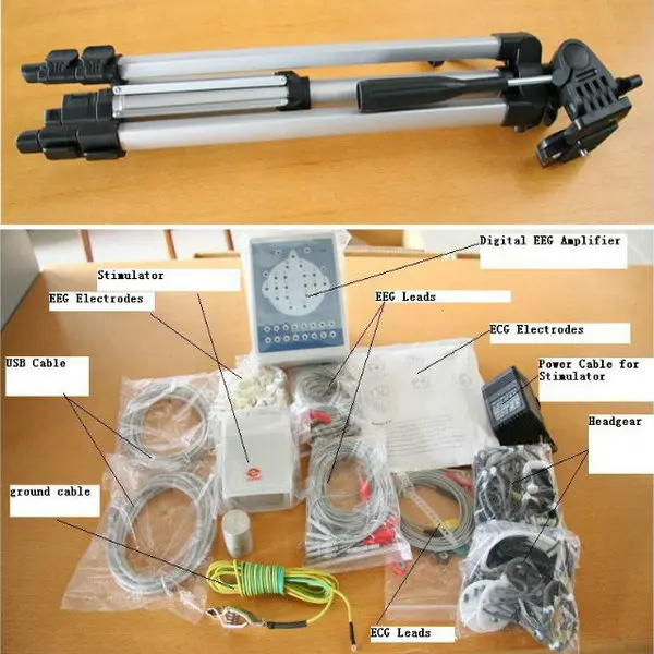 Contec KT88-1016 16-Channel Portable Digital EEG Brain Mapping Scanner CE | Красота и здоровье