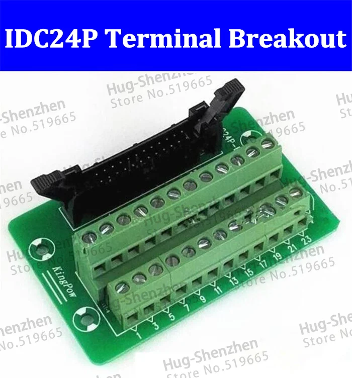 IDC24P IDC 24 контактный штырьковый разъем для клеммного блока P коммутационная плата