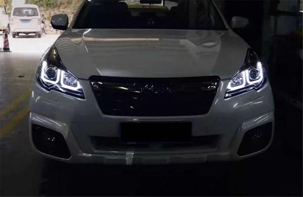 1 пара налобный фонарь светодиодный фар глаза ангела фары DRL Bi Xenon Hid Для Sabaru Outback 2010