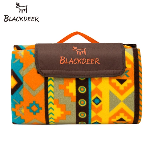 yellow BLACKDEER коврик для пикника, водонепроницаемый, алюминиевая фольга, складной плед, пляжное одеяло для сна, флисовый туристический матрас - Цвет: yellow