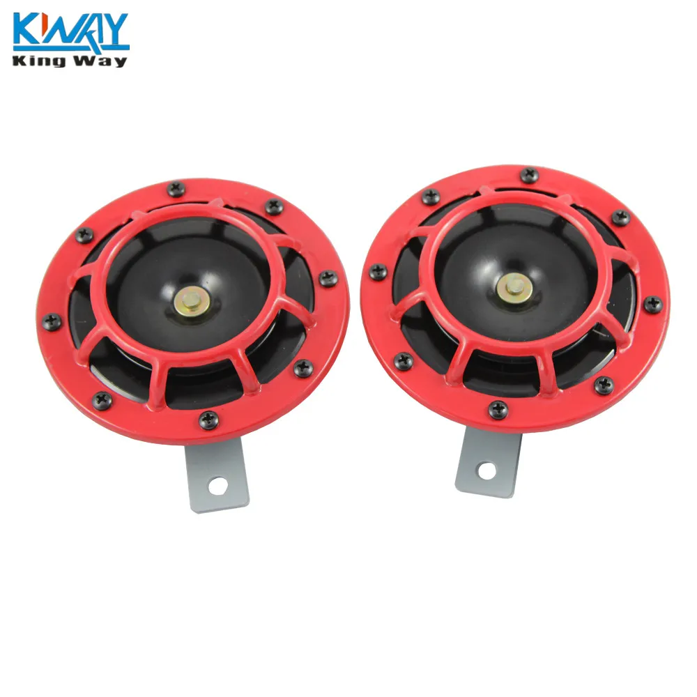 Бесплатная доставка-King Way - RED SUPER LOUD BLAST TONE GRILL MOUNT 12V электрический компактный