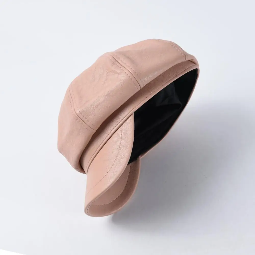 Новинка восьмиугольные шапки USPOP из искусственной кожи однотонные кепки