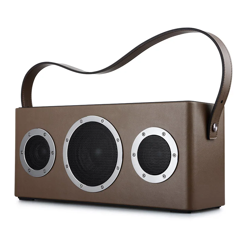 Brown GGMM M4 беспроводной WiFi динамик портативный Bluetooth динамик аудио тяжелый бас звук с басами для iOS Android Windows MFi Сертифицированный - Цвет: Brown