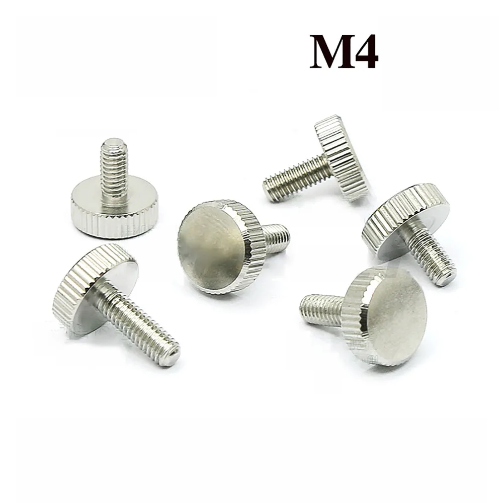 M3 M4 накатка с плоской головкой накатанная длина винта для большого пальца