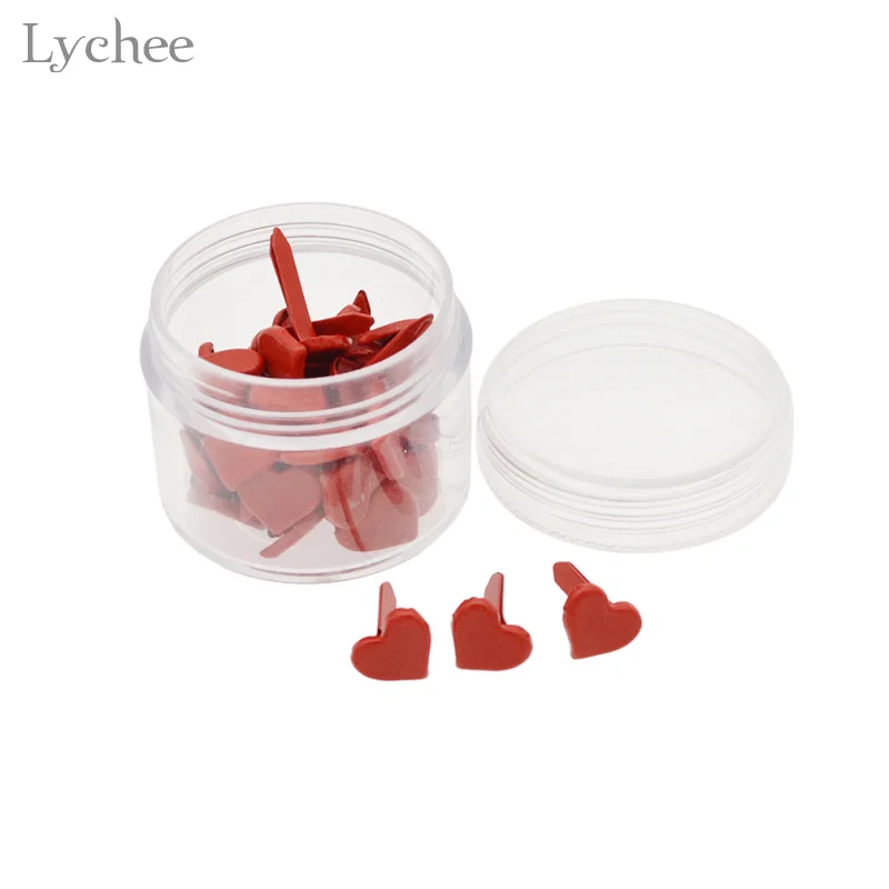 Lychee DIY принадлежности для рукоделия альбом для скрапбукинга украшения две ноги Brads бумажные поделки для свадьбы декор Снежинка Сердце дизайн - Цвет: 5