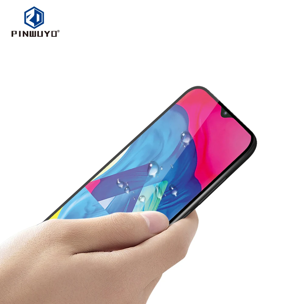 Оригинальная полноэкранная пленка PINWUYO 9H из закаленного стекла для Samsung Galaxy M10