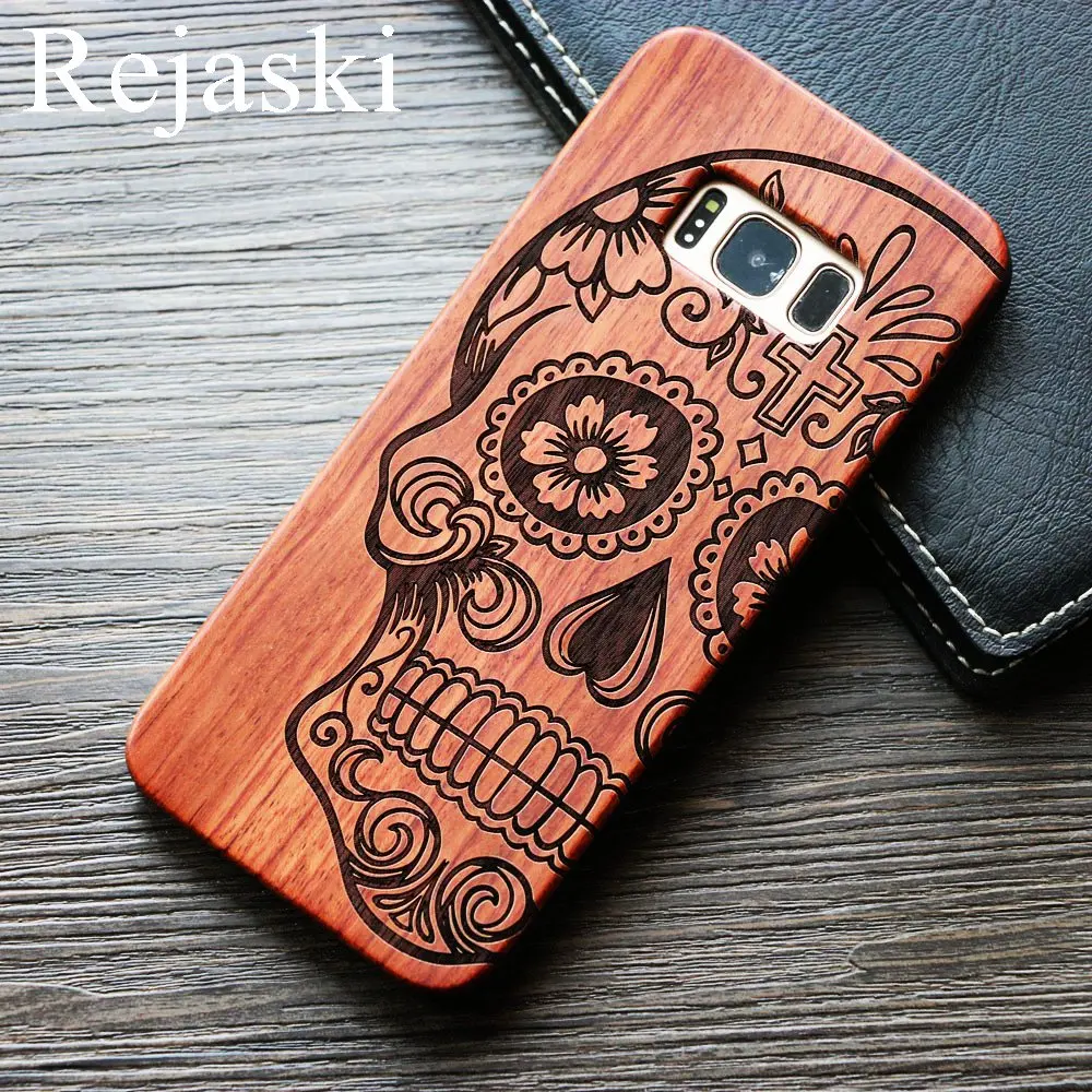 TPU Wood Чехол для телефона Rejaski из бамбукового дерева s для samsung Galaxy S9 Plus God Totem Wolf Ретро деревянный чехол для телефона samsung Galaxy Note 8 9 чехол - Цвет: TPU Wood