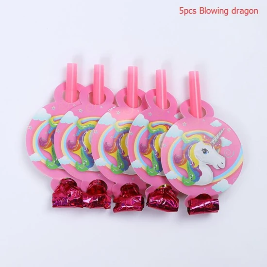 unicorn Blowing drag Баннер единорог с днем рождения баннер для вечеринки в честь Дня Рождения украшения Дети Единорог украшения поставки Единорог вечерние баннер флаг - Цвет: unicorn Blowing drag